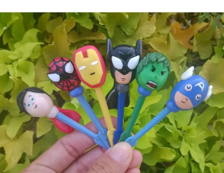 Superhero Handmade Food Picks