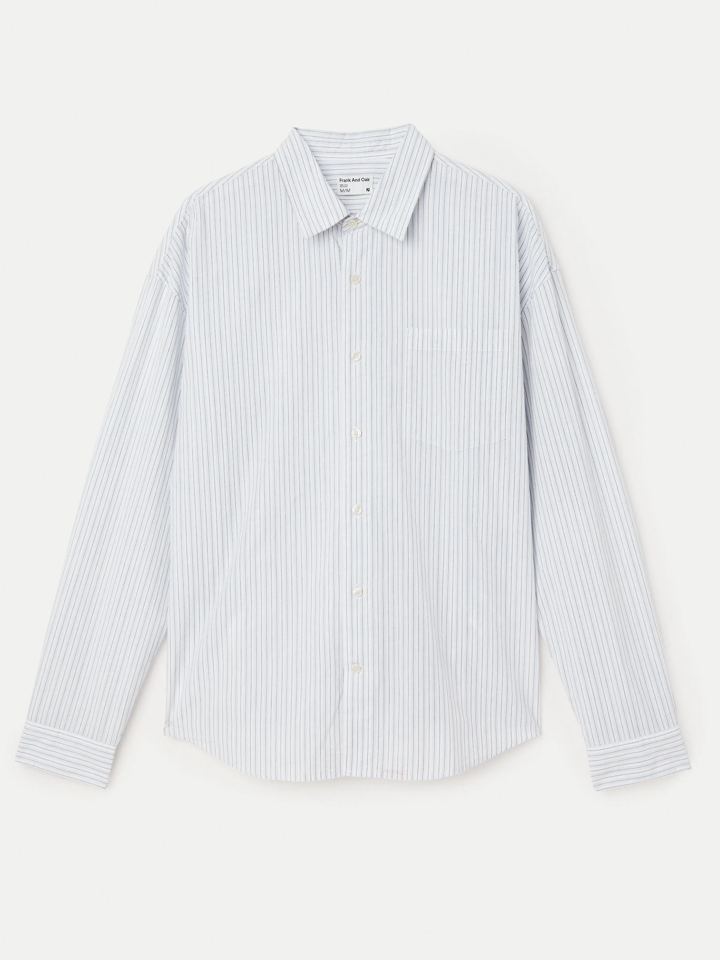 The Loose Poplin Shirt in Pastel Blue