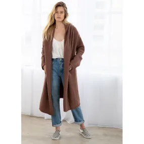 Ultra Cozy Two Pocket Cardigan- Cocoa