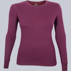 Women COZY RIB Thermal Crewneck